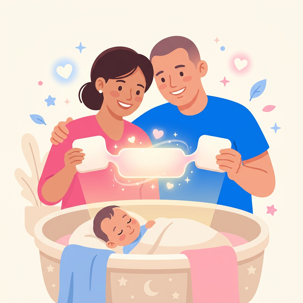 Baby name combiner blending mom and dad names into one baby name